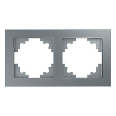 Рамка 2-постовая Stekker Катрин серебро GFR00-7002-03 39532