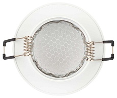 Светильник встраиваемый алюминиевый ЭРА KL109 WH под лампу MR16 GU5.3 белый матовый Б0061823 2