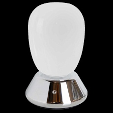 Настольная лампа диммируемая 10W 3000K матовый/хром Uovo III Lightstar 807914 2