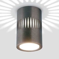 Потолочный светодиодный светильник Elektrostandard DLS026 7W 4200К графит a053601 1