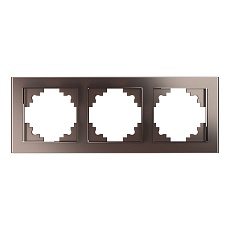 Рамка 3-постовая Stekker Катрин шоколад GFR00-7003-04 39537