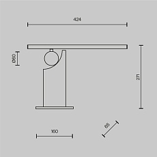 Настольная лампа Maytoni MOD467TL-L9BS3K 3