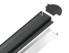 Встраиваемый профиль с рассеивателем Ambrella Illumination GP1001BK 4