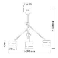 Подвесная светодиодная люстра De Markt Чил-аут 725010203 4