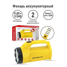 Рабочий светодиодный фонарь Ultraflash Accu Profi аккумуляторный 175х100 45 лм LED3819CSM 12860 3