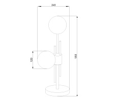 Настольная лампа Eurosvet Volver 01383/2 латунь 1