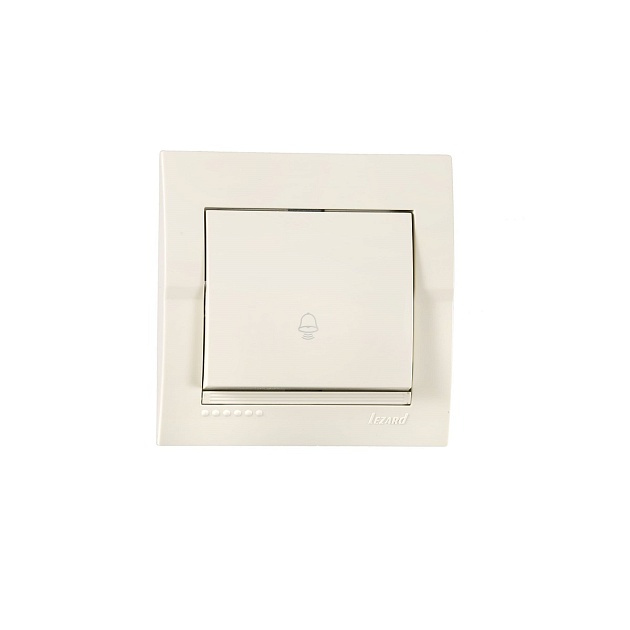 Кнопка звонка Lezard Deriy кремовый 702-0303-103 изображение 1 Кнопка звонка Lezard Deriy кремовый 702-0303-103 Фото № 1