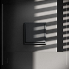 Выключатель встраиваемый Voltum S70 двухклавишный 10А, (графит) VLS020107 4