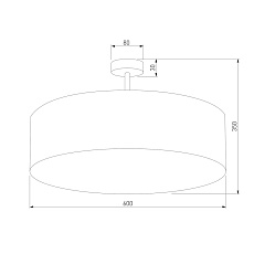 Потолочный светильник TK Lighting 6248 Rondo Linen 1