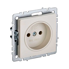 Розетка 2P IEK Brite бежевая BR-R10-10-K10