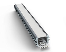 Профиль круглый универсальный с рассеивателем серебро 1м. Apeyron 08-17