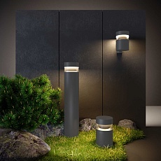 Уличный светодиодный светильник Elektrostandard 1532 Techno Led серый a052252 2