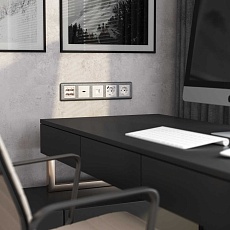 Розетка Werkel Ethernet RJ-45 перламутровый рифленый W1181013 4690389172717 2