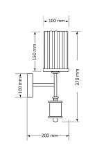 Настенный светильник KUTEK MOOD Artu Ryfel ART-K-1(N)R 2