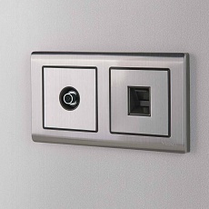 ТВ-розетка оконечная Werkel глянцевый никель W1183002 4690389158261 1