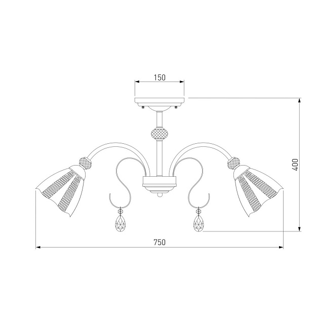 Потолочная люстра Eurosvet Floranse 30155/8 белый Фото № 2