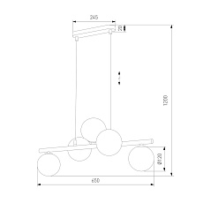 Подвесная люстра TK Lighting 6105 Estera 1