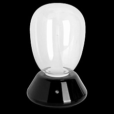 Настольная лампа диммируемая 10W 3000K прозрачный/черный Uovo III Lightstar 807907 3