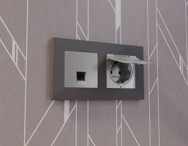 Лицевая панель розетки AMBRELLA VOLT AP5080 Фото № 3