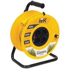 Катушка УК40 с термозащитой 4 места 2P/40м 2х1,0мм2 GARDEN IEK WKP23-10-04-40