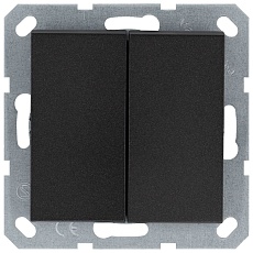 Выключатель двухклавишный Jasmart G3023B 1