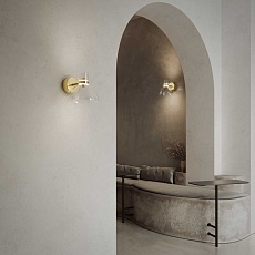 Настенный светодиодный светильник Eurosvet Vial 202053 LED латунь a072059 1