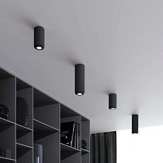 Потолочный светодиодный светильник Elektrostandard Onde 25045/LED 10W 4000K черный a064196 2