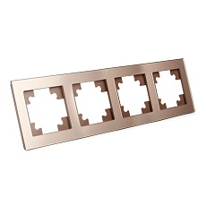 Рамка 4-постовая Stekker Катрин шампань GFR00-7004-02 39530 3