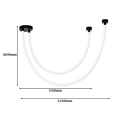 Потолочный светодиодный светильник Favourite Pipeline 4217-2U 2