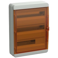 TEKFOR Корпус пластиковый КМПн-54 IP65 оранжевая прозрачная дверь IEK TF5-KP72-N-54-65-K03-K09