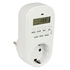 Розеточный электронный таймер SAT-20p 16A недельный EKF PROxima SAT-20p