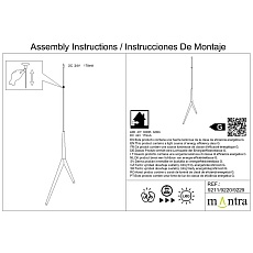 Подвесная люстра Mantra Arrecife 9362+9211 (5L) 2