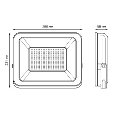 Прожектор светодиодный Gauss 150W 613100150 4