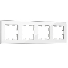 Рамка 4-постовая IEK Brite РУ-4-2-БрБ белая BR-M42-G-K01