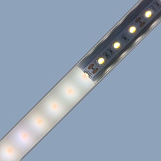 Профиль накладной с рассеивателем серебро 2м. Apeyron 08-01 3