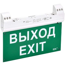 LIGHTING Светильник эвакуационный ССА1100 двусторонний сменный знак совместим с УДТУ 3ч 2Вт IP20 IEK LSSA1-1100-3-20-K01