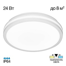 Настенно-потолочный светодиодный светильник Citilux Luns CL711020V