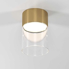 Потолочный светодиодный светильник Elektrostandard Lumen 25047/LED 10W 4000К латунь/прозрачный a064707 2