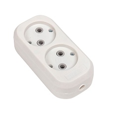 Колодка 2 гн. 10А 2,2кВт б/з Эксперт EKF PROxima AKB10-2