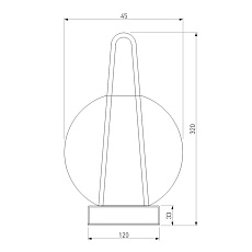 Настольная лампа Eurosvet Frasco 80507/1 латунь 1