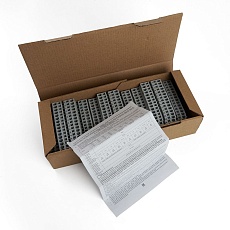 Зажим пружинный, 4-проводной проходной 2 уровня ЗНИ - 2,5 (JXB ST 2,5), серый Stekker 39967 1