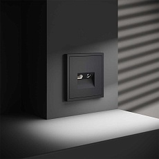 Розетка телевизионная встраиваемая S70 TV+RJ45 кат. 6, (графит) Voltum VLS060707 3