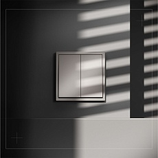 Проходной переключатель встраиваемый Voltum S70 двухклавишный 10А, (кашемир) VLS020303 5