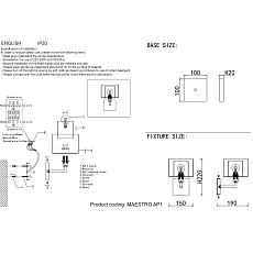 Бра Crystal Lux Maestro AP1 Gold 1
