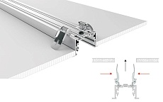 Профиль с рассеивателем Arlight S2-LINIA69-F-2500 ANOD+OPAL 021177 4