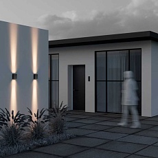 Уличный настенный светодиодный светильник Maytoni Shell O570WL-L20B3K 5