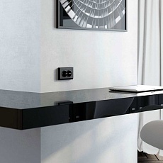 Рамка Werkel Stark для двойной розетки черный W0081808 4690389162107 1