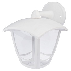 Садово-парковый светильник ЭРА «Дели 2» ДБУ 07-8-002 белый 4-гранный настенный IP44 светодиодный 8Вт 3000K Б0064269 1