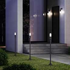 Садово-парковый светодиодный светильник Elektrostandard Isida 35165/F черный a063451 3