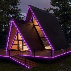 Светодиодный неон Apeyron 220В, 6Вт/м, RGB, smd 5050, 80д/м, 10*18мм, 50м, IP65 17-49 4